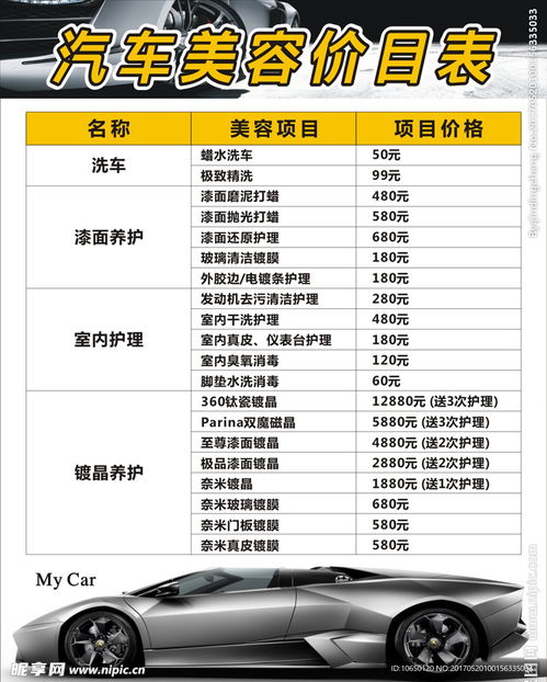 咸阳汽车美容工资多少